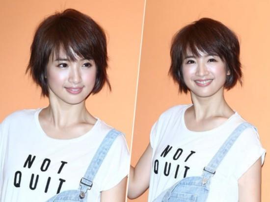 林依晨同款发型长圆脸,林依晨短发焕然一新