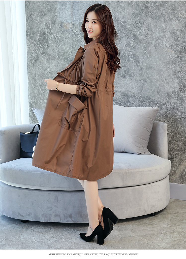 秋冬风衣女款中长款时尚款韩版,韩版风衣外套女中长款洋气大方