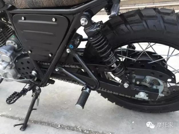 鑫源400复古摩托车改装案例,鑫源摩托复古改装