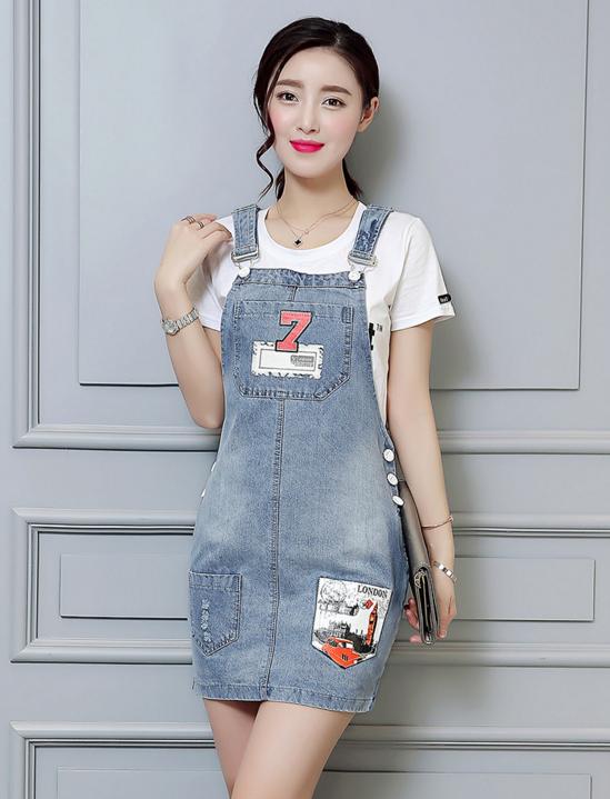 韩版牛仔背带裙的唯美格调，让你尽显女性之美