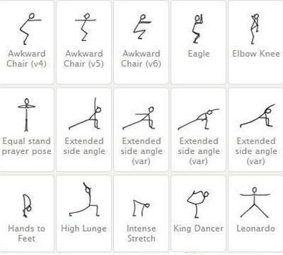 瑜伽动作教学贴画,瑜伽老师教你一个小技巧