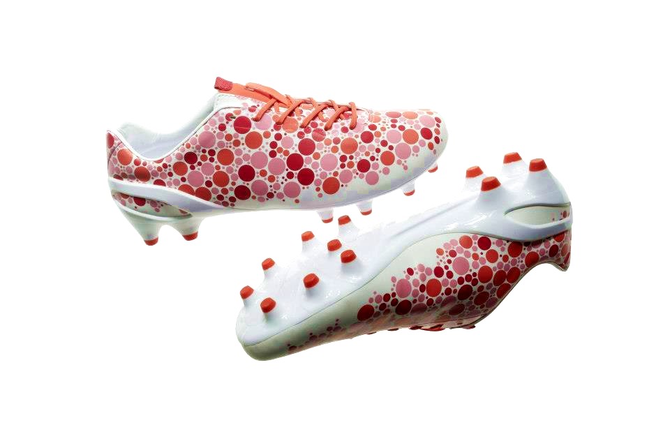 粉色足球鞋高帮全部都是粉红的,好看且实战好的足球鞋