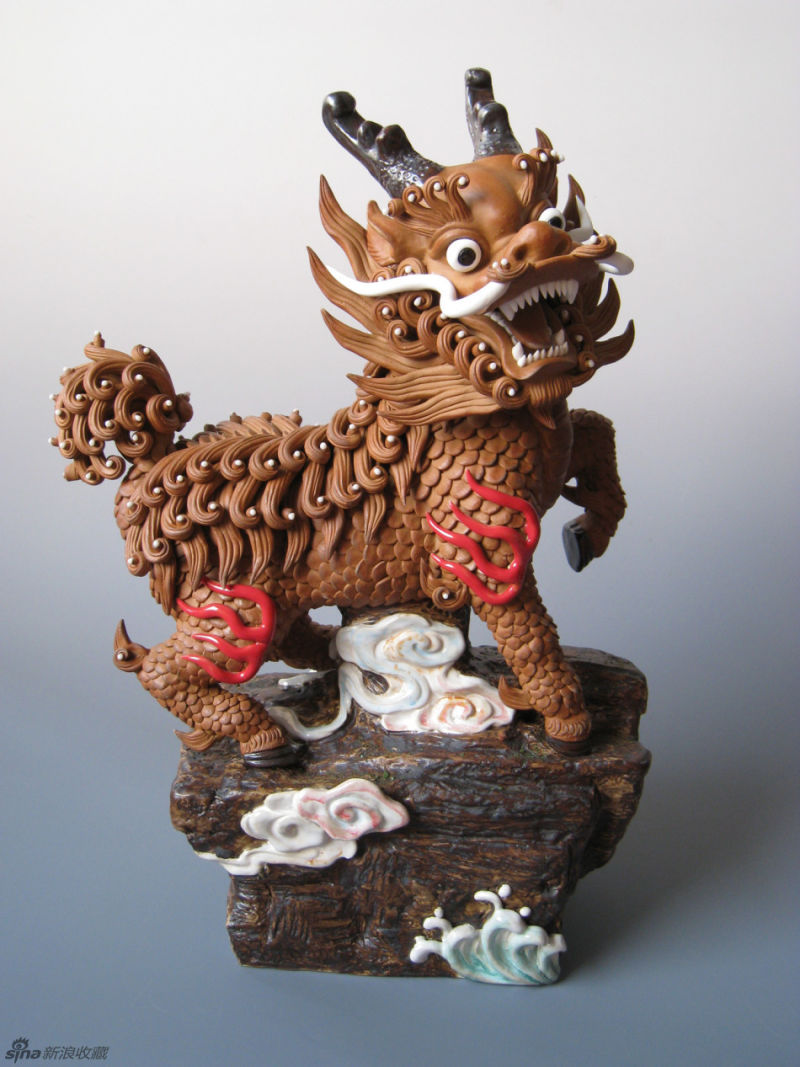 《麒麟王》,黑陶文化艺术作品欣赏