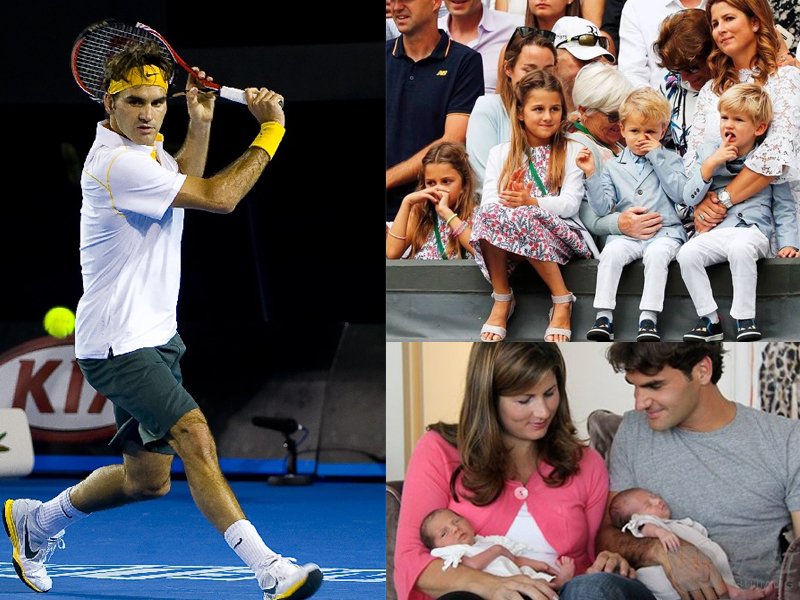 大师生个娃都双响，围观费德勒C罗刘国梁等体坛明星的双胞胎萌娃