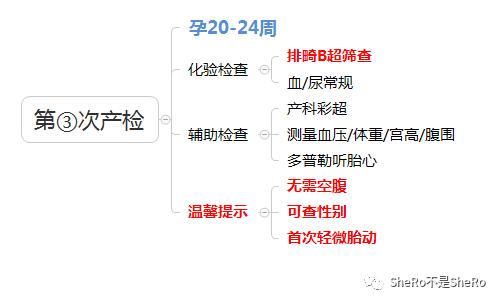 孕妈必备,产检时间表检查内容