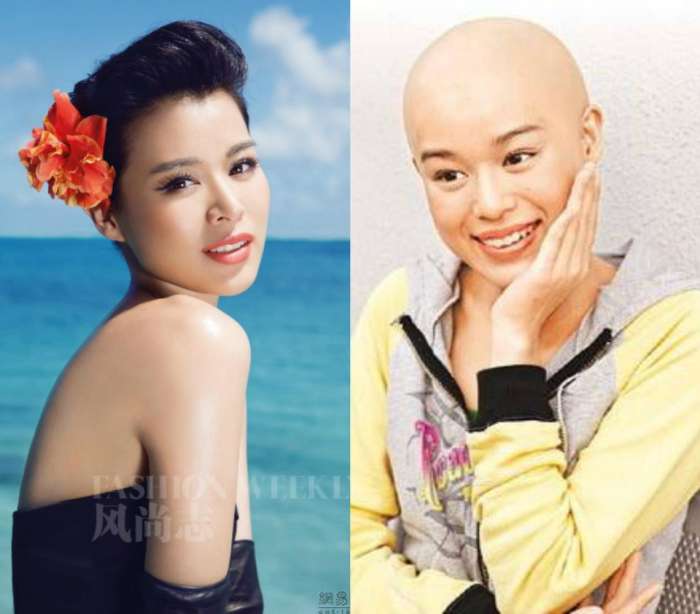 杨幂光头发型,赵薇和范冰冰的光头照