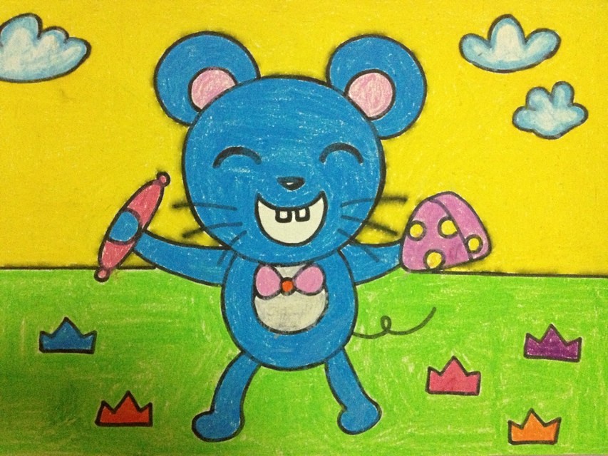 适合幼儿园小朋友画的趣味美术,儿童画创意画8-10岁马克笔画教学