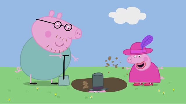 宝宝玩具屋之小猪佩奇第一季动漫,陪孩子看动画之小猪佩奇放风筝