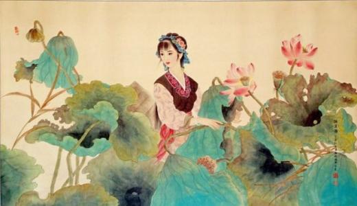 江南汉乐府的莲叶长什么样的,江南汉乐府鱼在莲叶间的情形