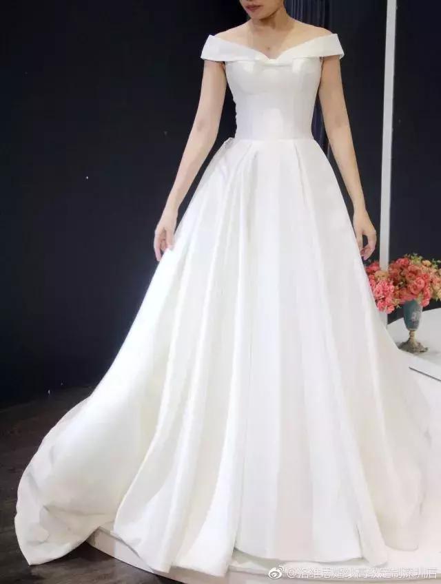 大码拖尾显瘦重工长袖婚纱,显瘦拖尾蛋糕裙