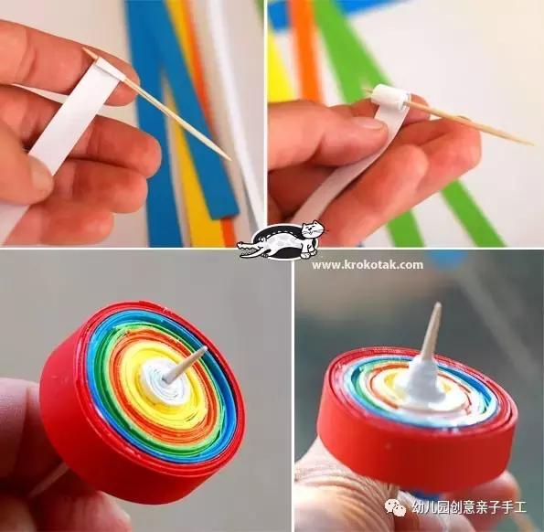 幼儿园圆形卡纸创意手工,幼儿园半立体手工作品圆形卡纸