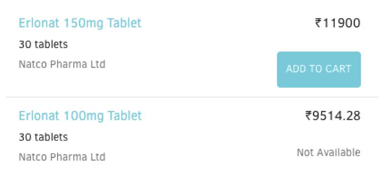 印度靶向药和特罗凯有什么区别,特罗凯是第几代靶向药