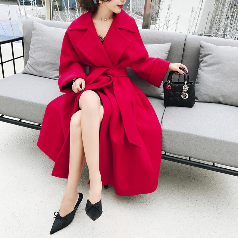 女神气质满满只要选对了大衣,女生呢子大衣高级感