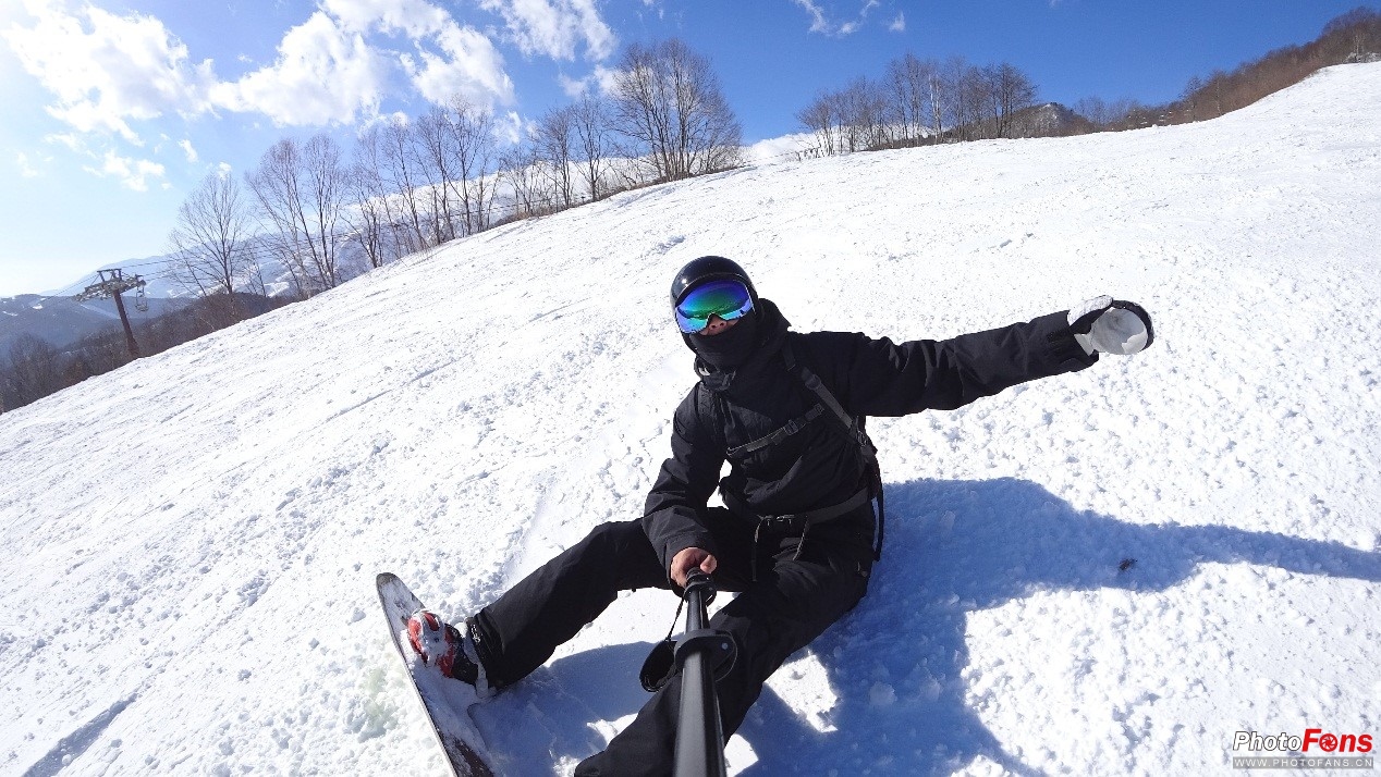 带着索尼运动相机X3000酷玩日本雪境