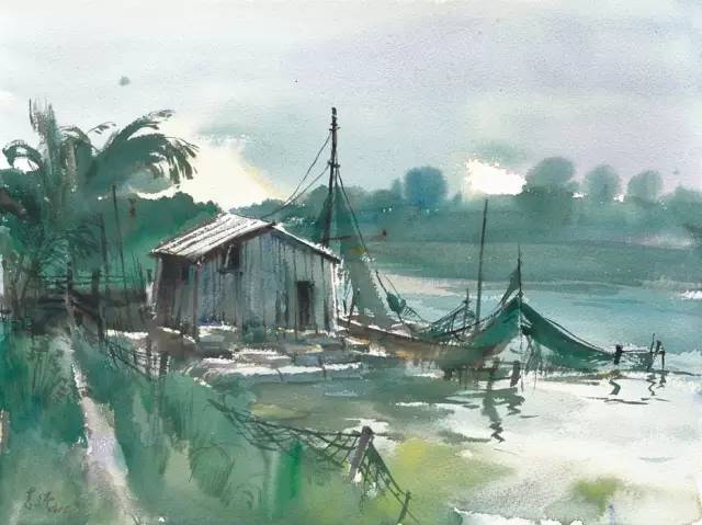 孙志纯国画欣赏,孙志纯水彩作品