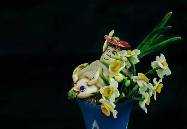 水仙花的造型艺术图片,水仙花的花语传说与诗词鉴赏