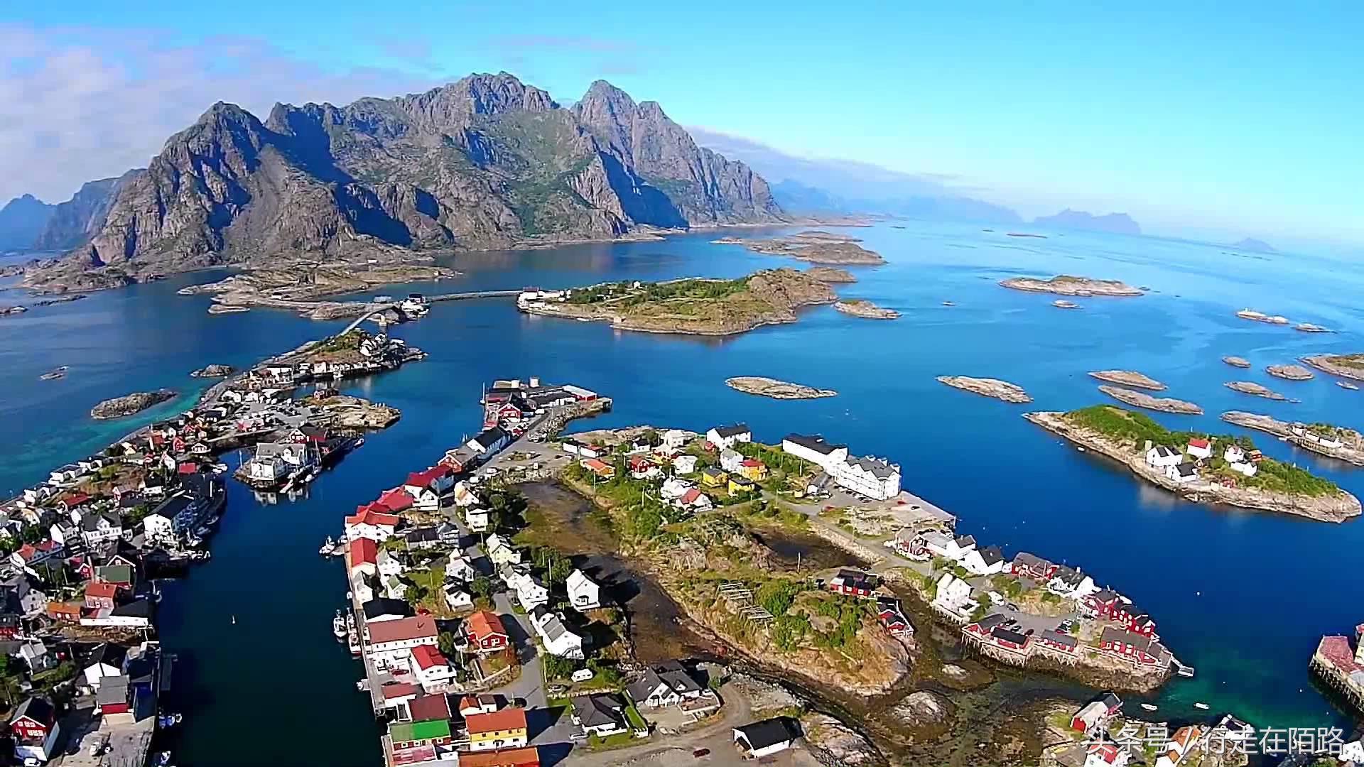 挪威北部的索马洛伊岛足球场,挪威渔夫的捕鱼生活