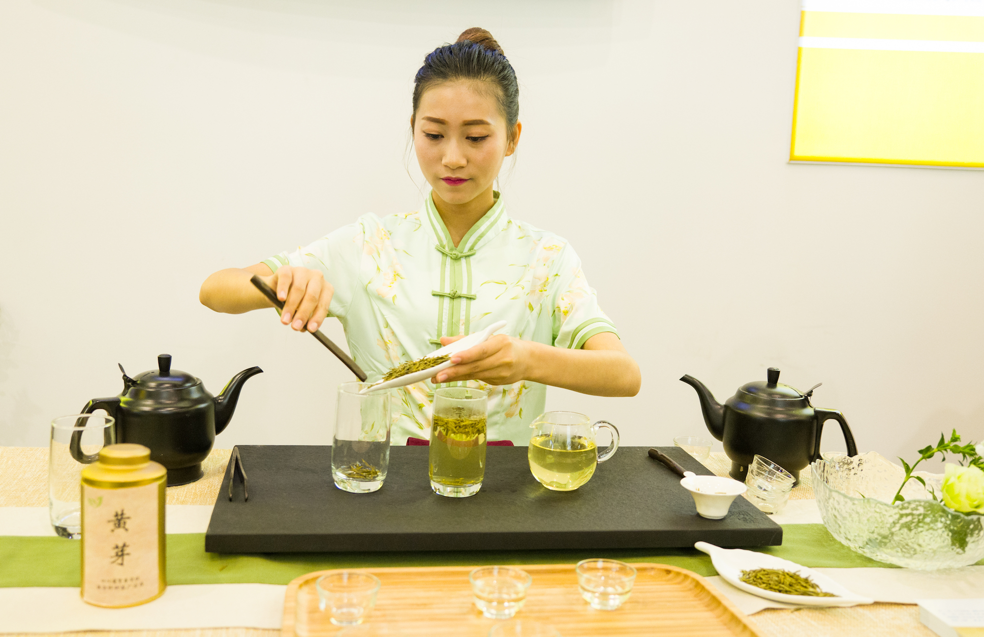 四川成都农博会茶艺表演,生茶茶艺表演