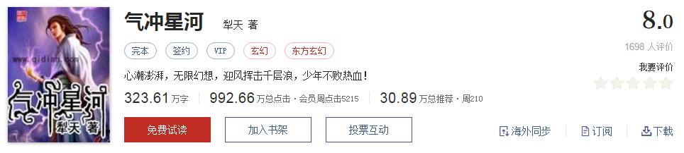 起点有哪些被你奉为神作的小说,起点8.3分高评价口碑网络小说