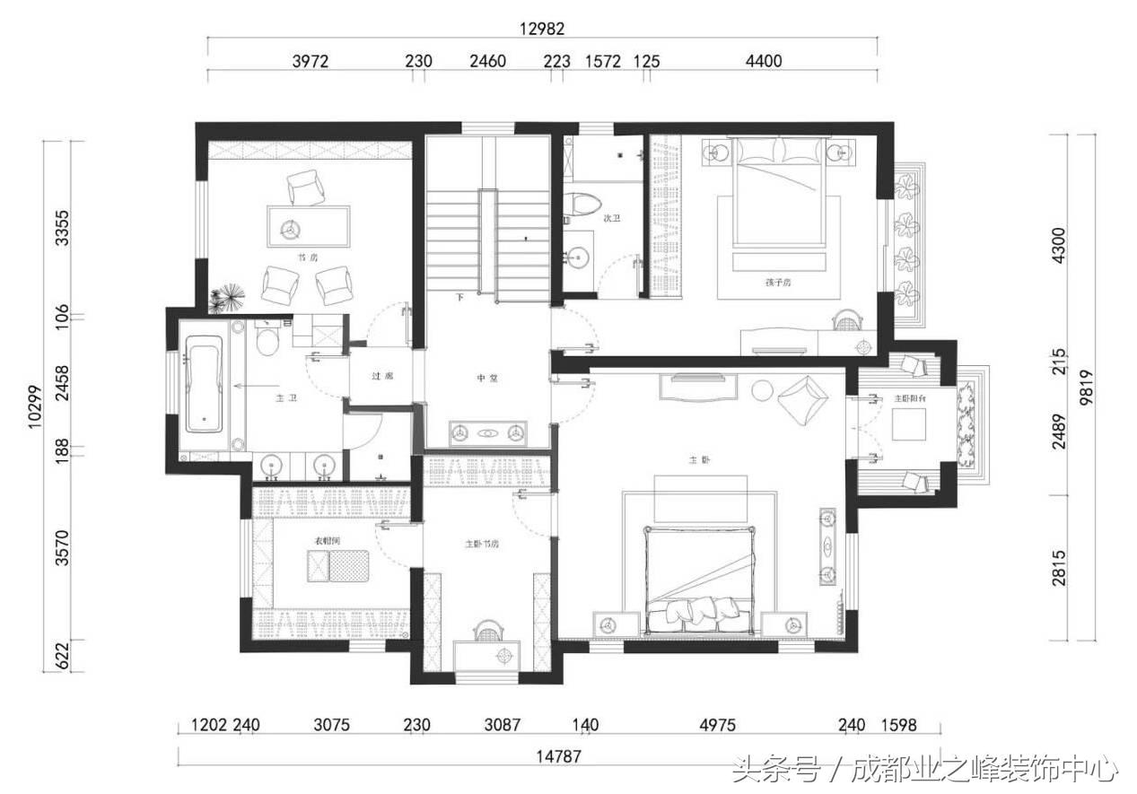 派克公馆复式,美式联排别墅地下室