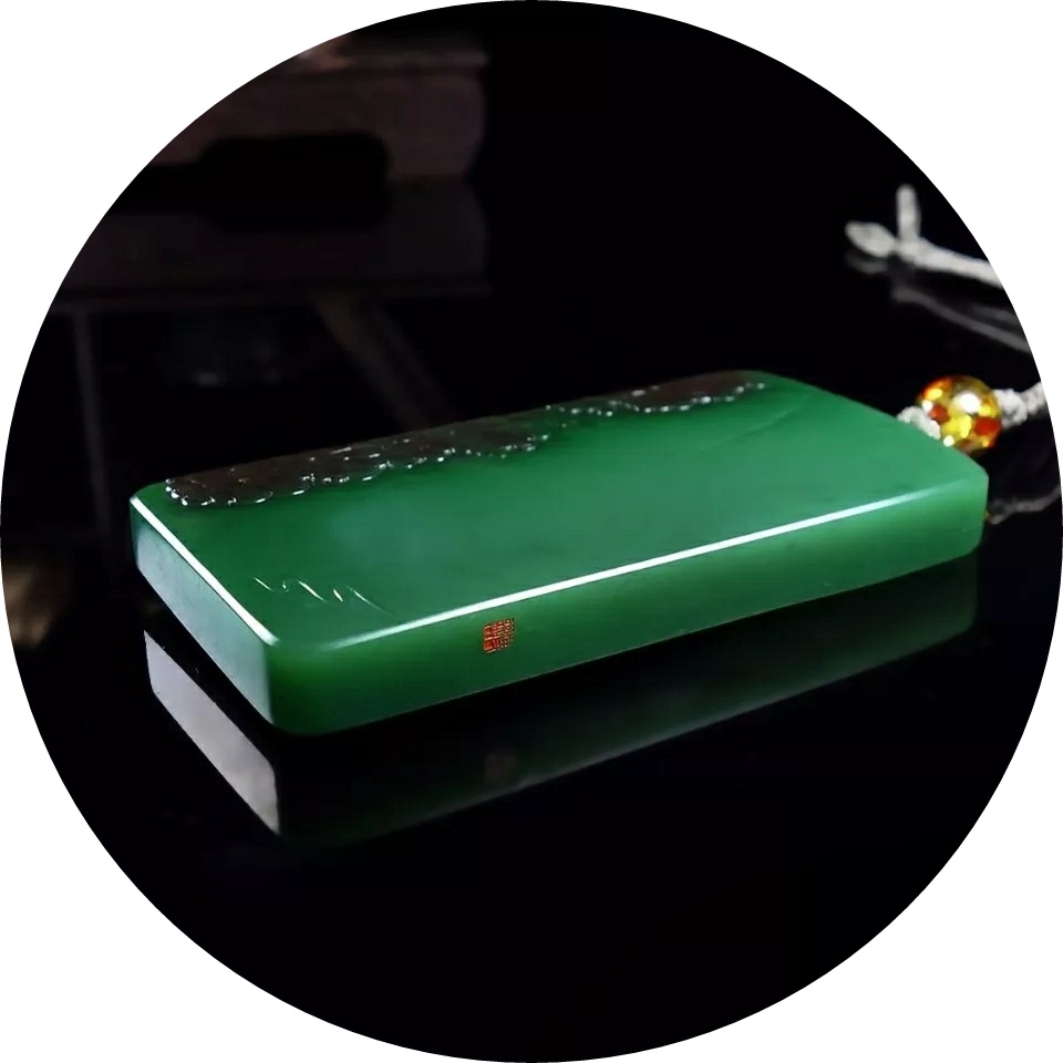 玉雕碧玉仕女 (玉雕碧玉花鸟)