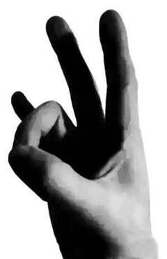 军事战斗手势,大写的懵字