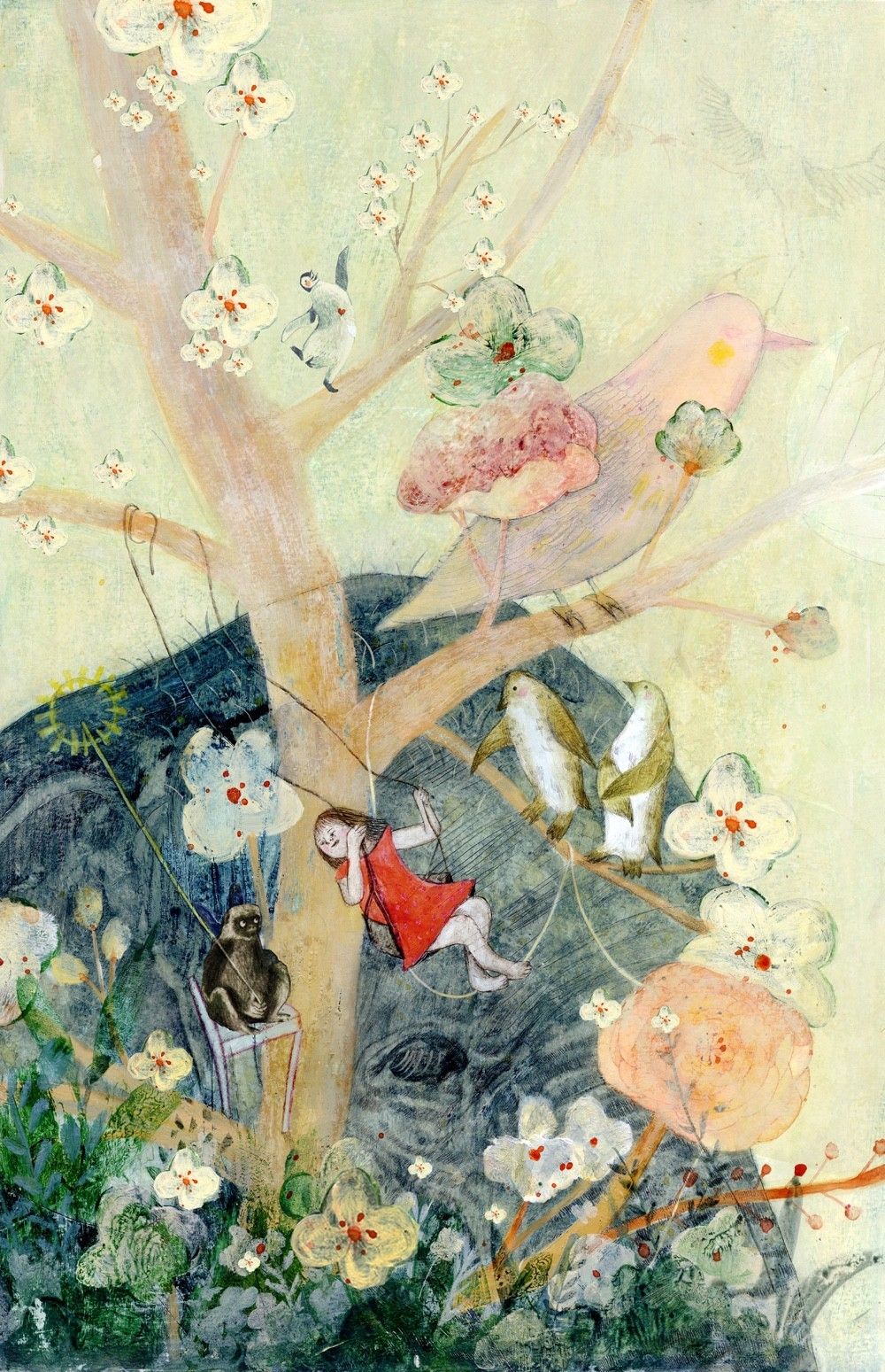 明明可以靠颜值却偏偏靠才华画画,明明能靠颜值非要靠画画