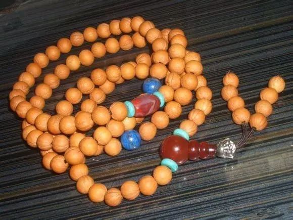 自制漂亮的桃核手串,三圈8mm手串diy制作