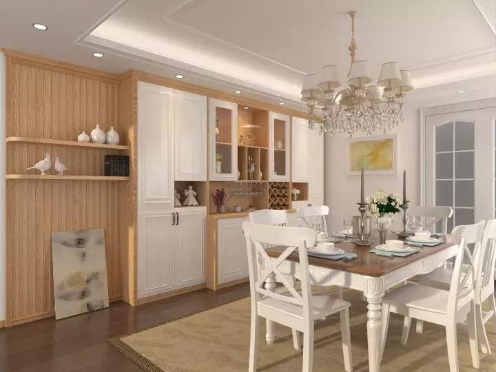 1.8米餐边酒柜效果图,100款酒柜效果图带玻璃门