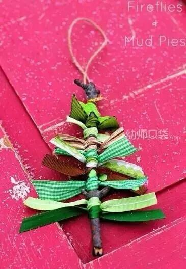 圣诞树创意美术10岁,松塔圣诞树创意手工