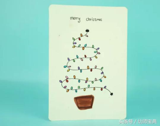 很简单的节日贺卡你学会了吗,节日贺卡简单易学