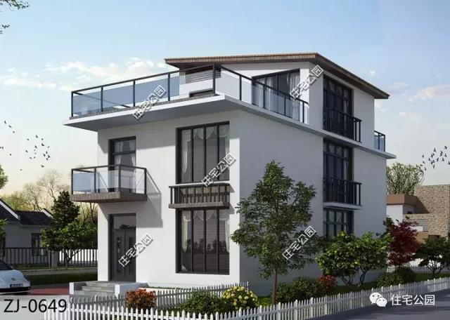 面宽7米进深10米的别墅,农村2层别墅户型图大全