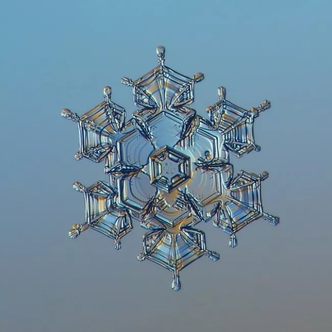 历时8年用微距镜头拍摄的雪花,超级微距拍摄雪花