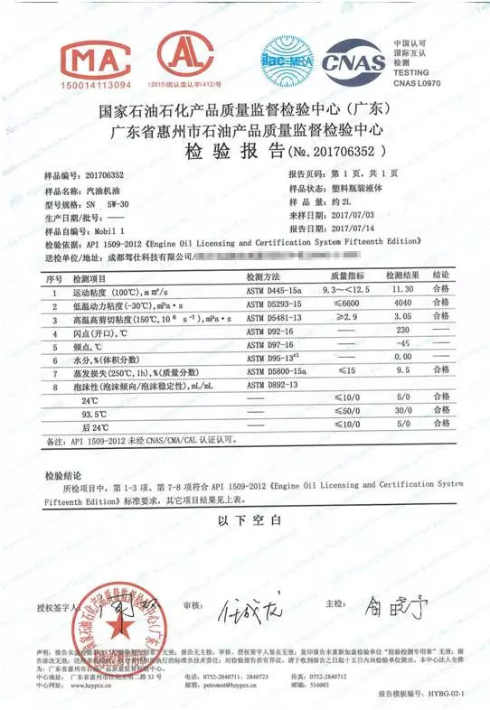 日系车各品牌机油测评,各款机油测评