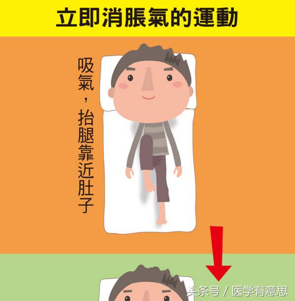 肚子胀气什么姿势缓解,肚子胀气侧卧很难受怎么缓解