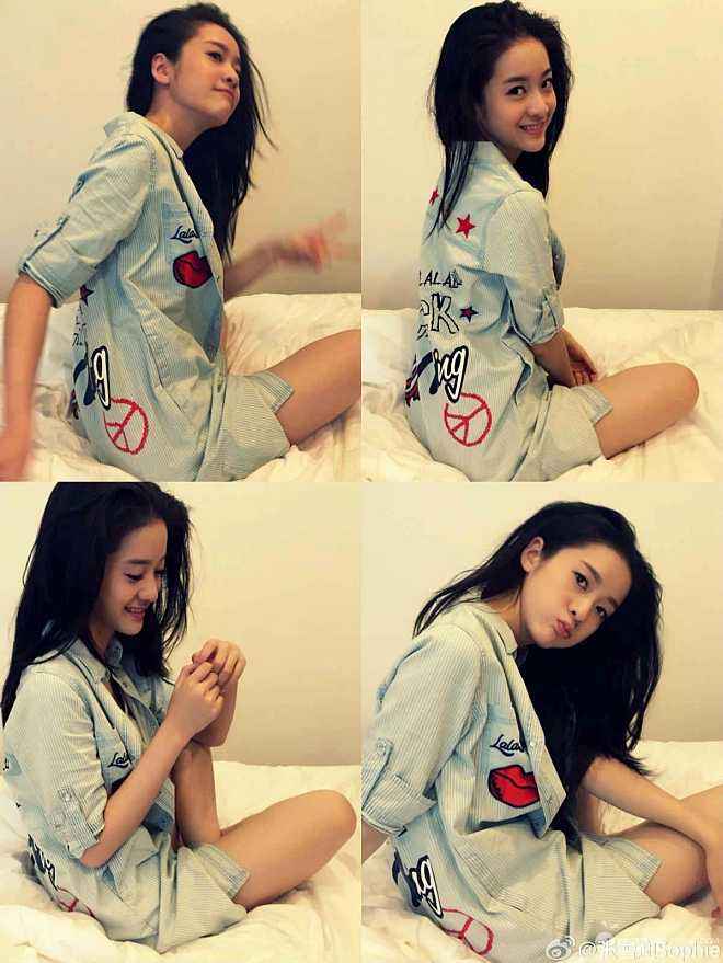 张雪迎气质婉约娇艳靓丽甜美灵动,张雪迎机场清爽造型少女感十足