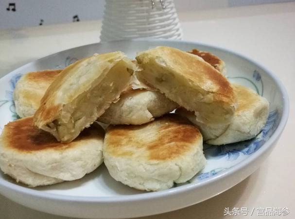 酥掉渣的绿豆饼怎么做,自制绿豆酥饼