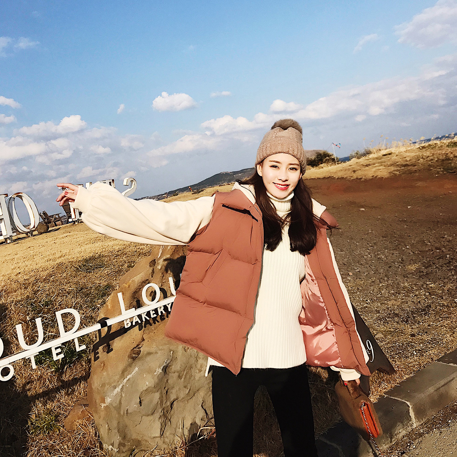 宽松潮流韩版气质棉服外套,女童洋气韩范新年棉服