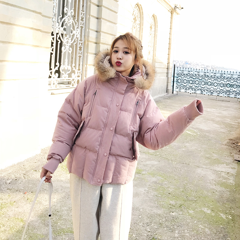 宽松潮流韩版气质棉服外套,女童洋气韩范新年棉服