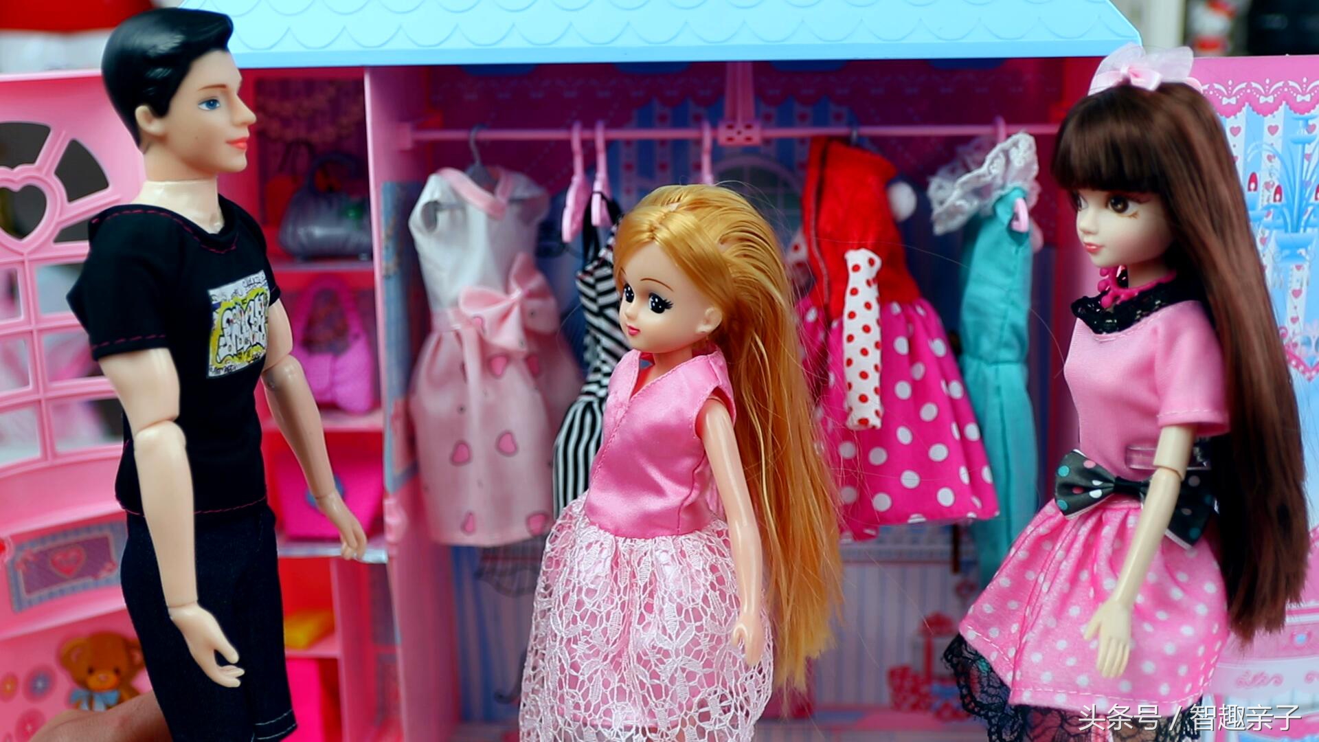 芭比娃娃过家家故事,芭比娃娃过圣诞节玩具故事