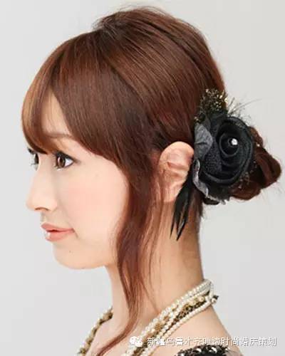 简单气质伴娘发型高丸子头,伴娘发型简单漂亮大气方脸齐刘海