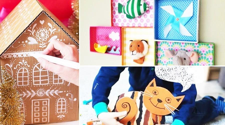 用废纸板可以给孩子做什么玩具呢,用废纸壳可以给孩子做哪些玩具