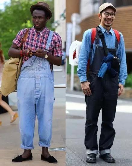 小时候穿背带裤现在穿背带裤,背带裤已经成了潮流