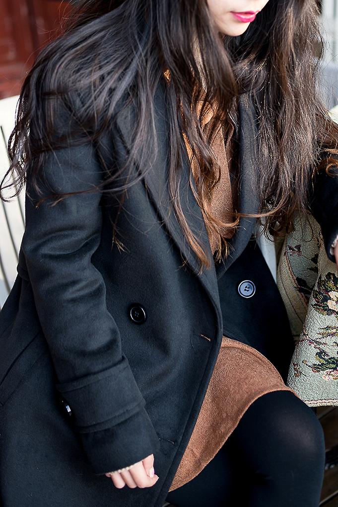 韩国东大门金标双面羊绒大衣精品,韩国东大门原单大衣