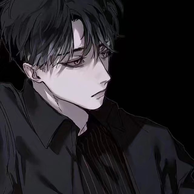 超帅高清男生动漫头像暗黑系,男生帅气忧伤暗黑系动漫头像