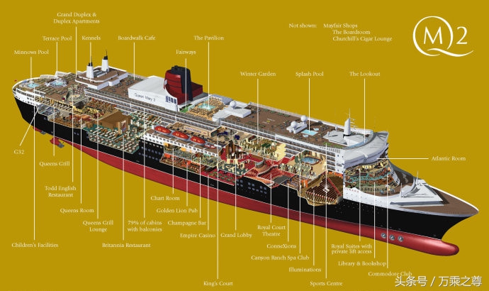 豪华邮轮实拍高清图片,豪华游轮剖面高清图