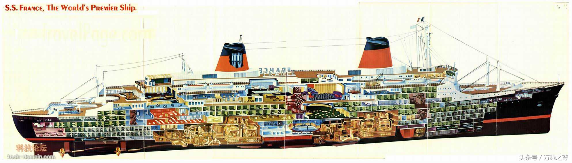 豪华邮轮实拍高清图片,豪华游轮剖面高清图