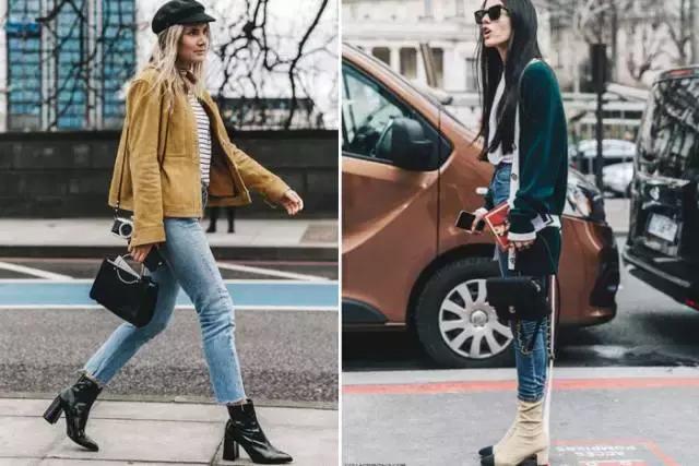 适合冬天小女生穿的黑色马丁靴,适合年轻小姐姐穿的衣服