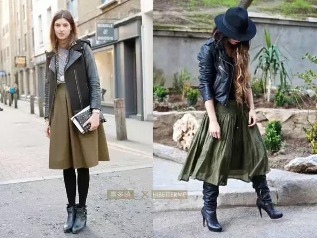 冬天怎么穿裙子才不冷请get这三招,高个子冬天穿什么裙子好看