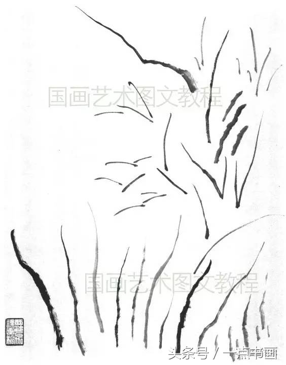 芥子园山水画技法10,芥子园国画山水画教学视频的画法